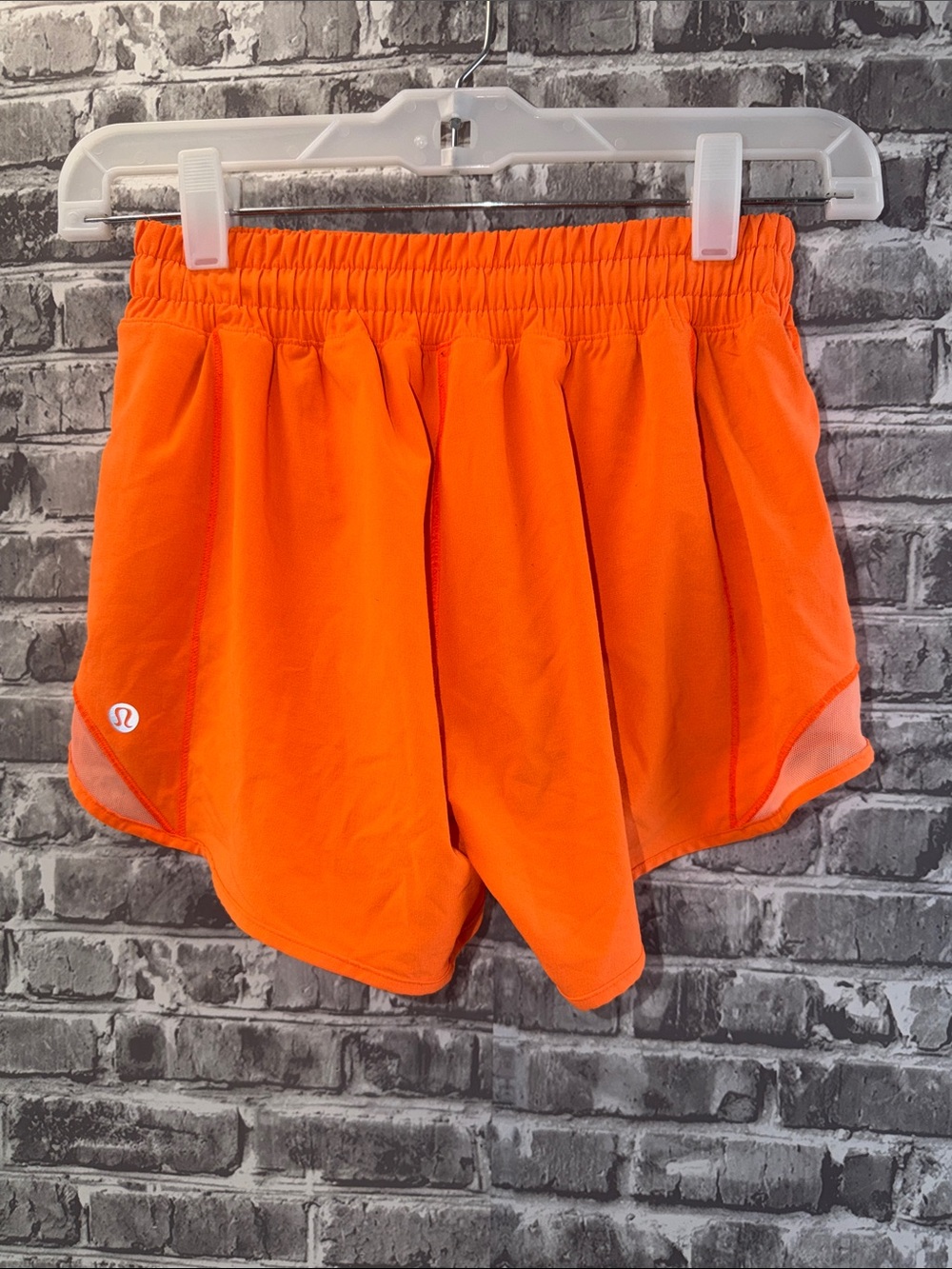lululemon athletica Orange Athletic Running Shorts